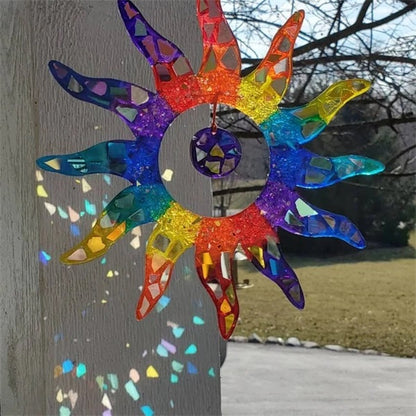 Rainbow Sun Ornament