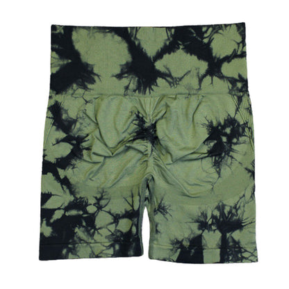 Random Dyeing High Stretch Fitness Shorts