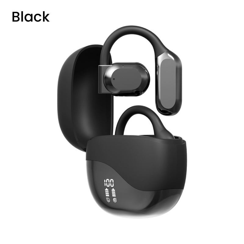 Wireless Open Ear Headphones with LED Display