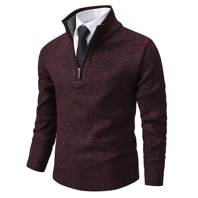 Men's Warm Zip Sweater