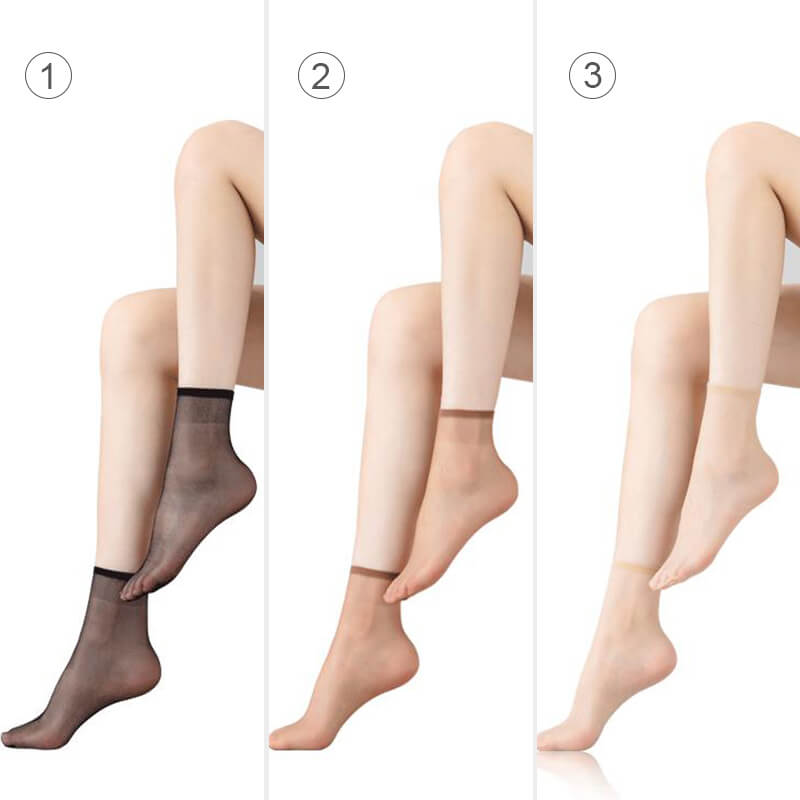 💞Non-slip And Invisible Crystal Silk Socks