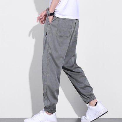 Men’s Elastic Drawstring Breathable Casual Joggers