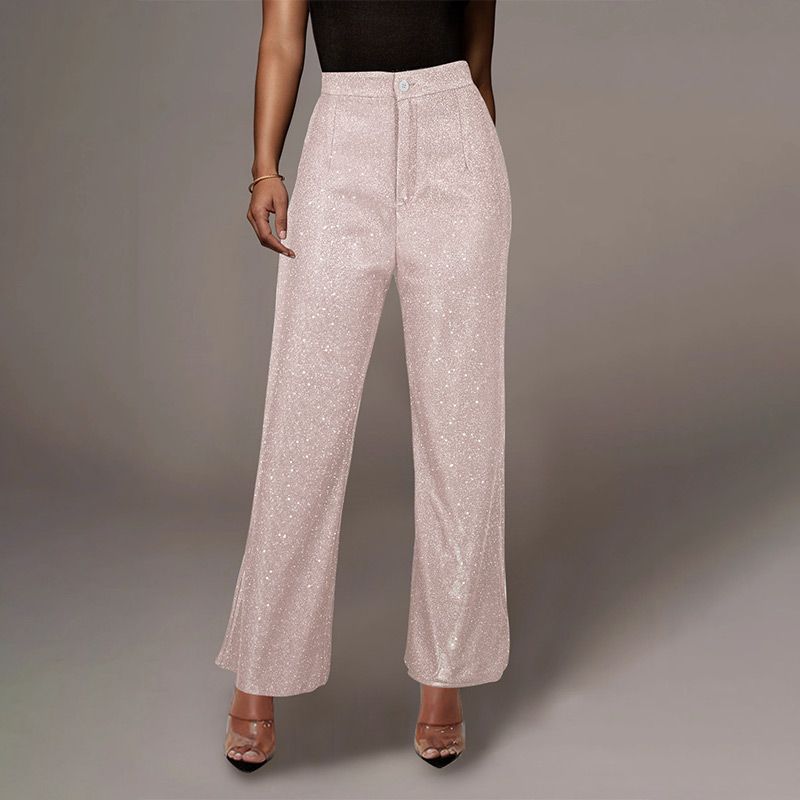 Women's Sparkly Wide-leg Pants