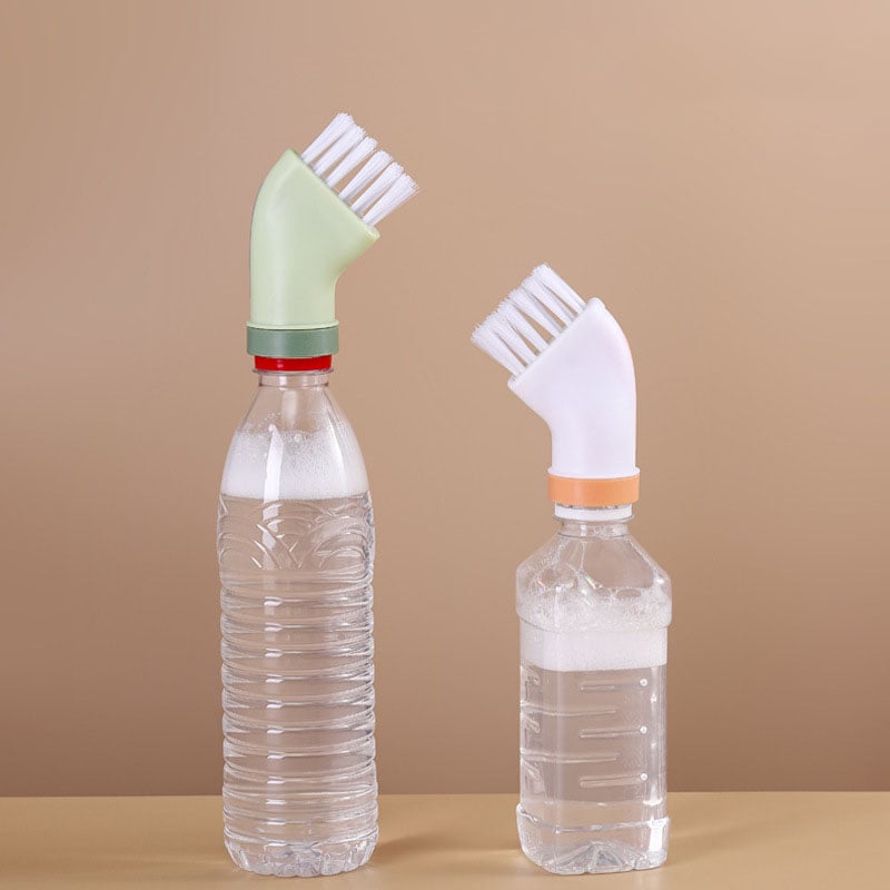 Multifunctional Crevice Brush With Connected To Mineral Water Bottles