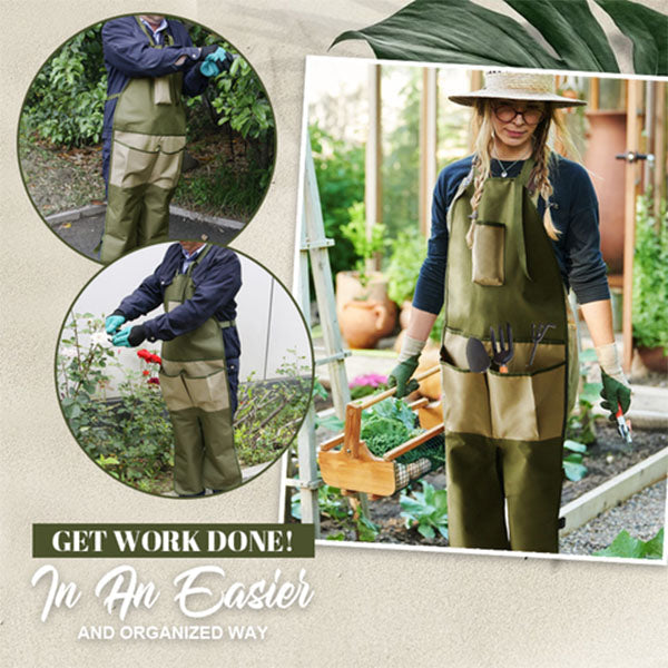 Gardening Multi Pockets Leg Protect Apron