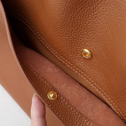 💯Solid Color Leather Shoulder Bag