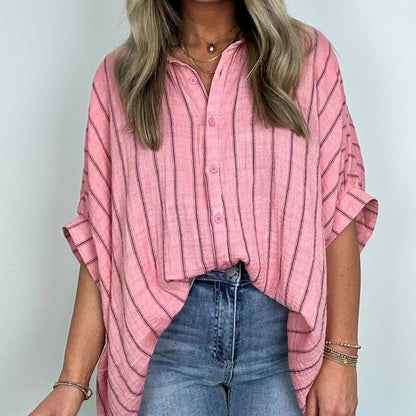 Women's Casual Striped Shirt-Keep You Comfortable All Day Long