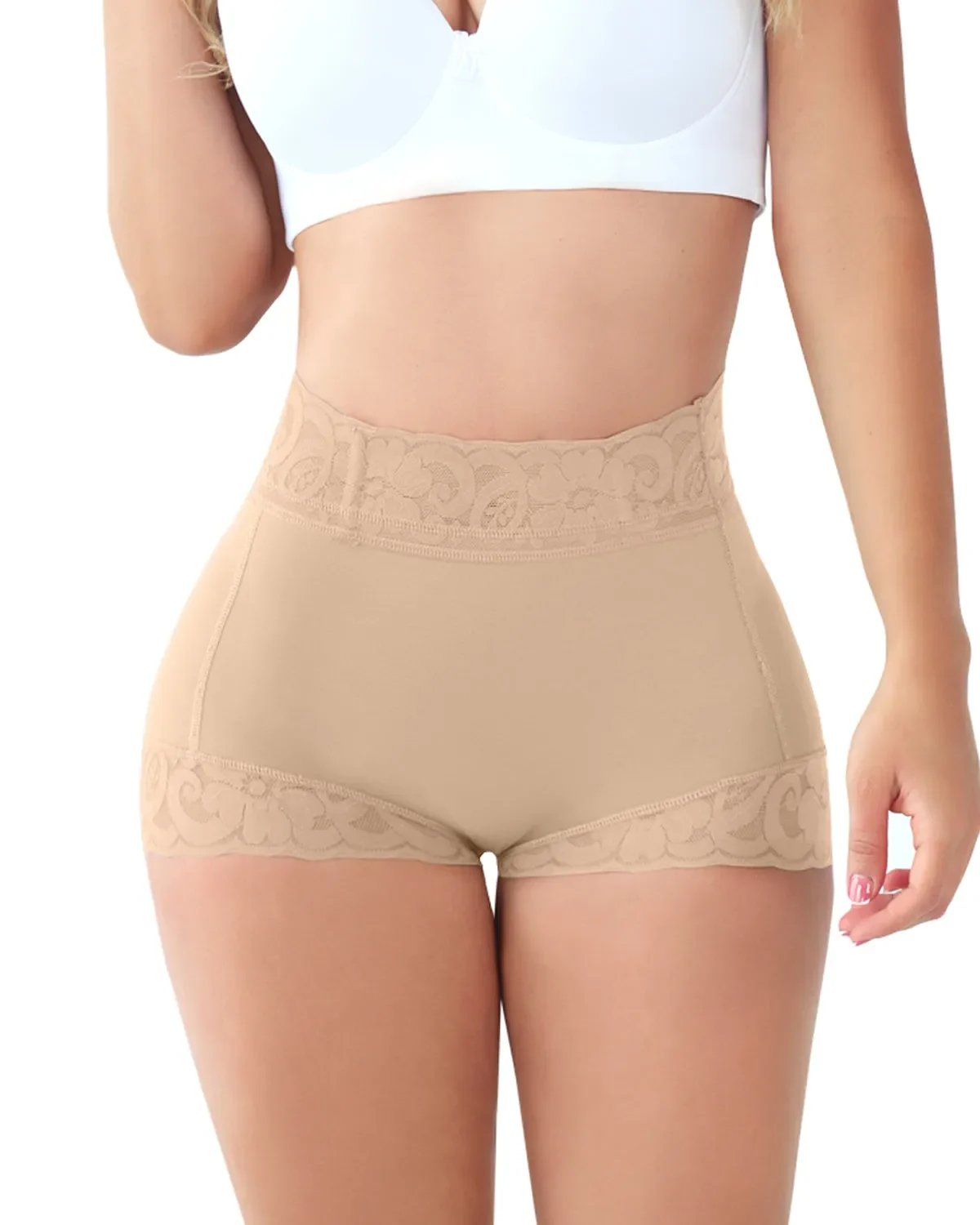 Women Lace Classic Daily Wear Body Shaper Butt Lifter Panty Smoothing Brief