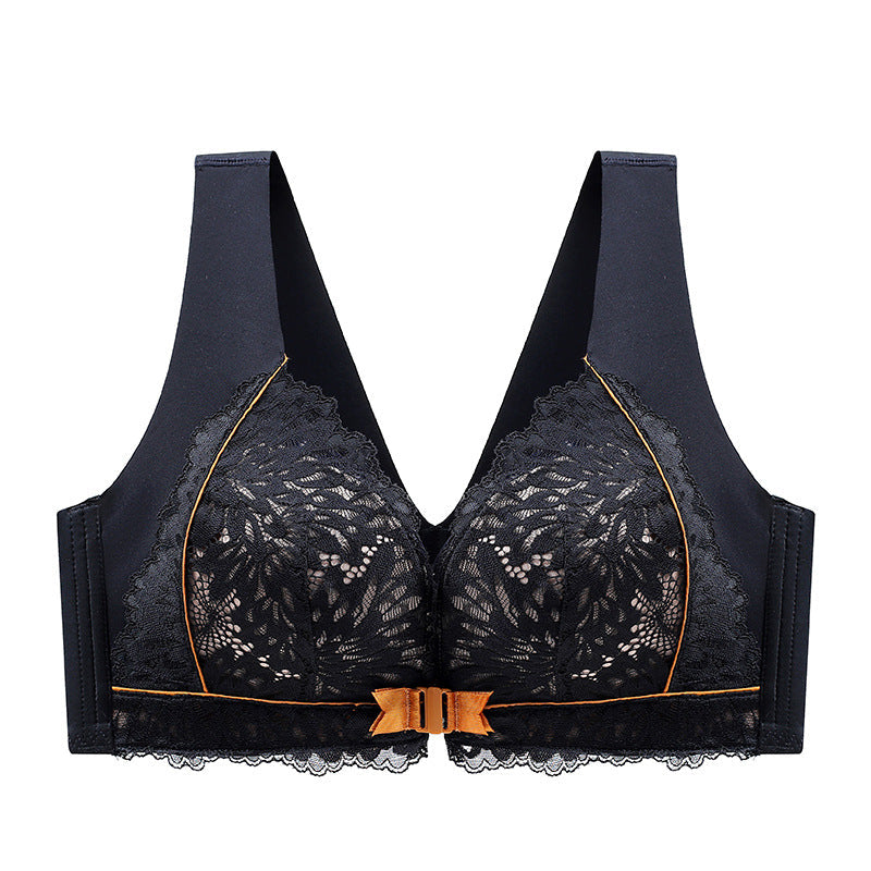 🔥HOT SALE🔥 Front-Clasp Lace Bra with Lift and Anti-Sagging Design