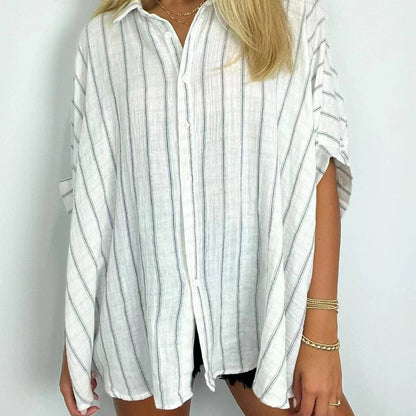 Women's Casual Striped Shirt-Keep You Comfortable All Day Long