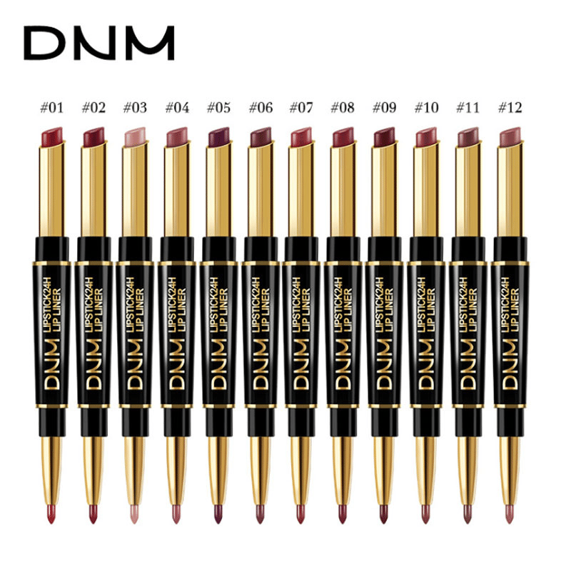 💄2-in-1 Waterproof Lipstick Lip Liner