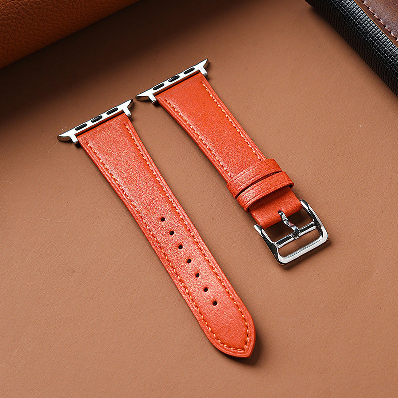 Leather Watch Band Compatible for Apple Watch 38mm 40mm 42mm 44mm 45mm 49mm