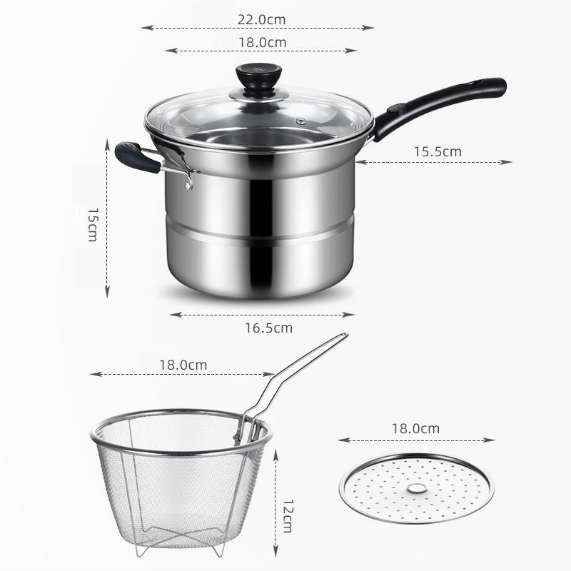 🎁Hot Sale 49% OFF⏳Multipurpose Stainless Steel Saucepan