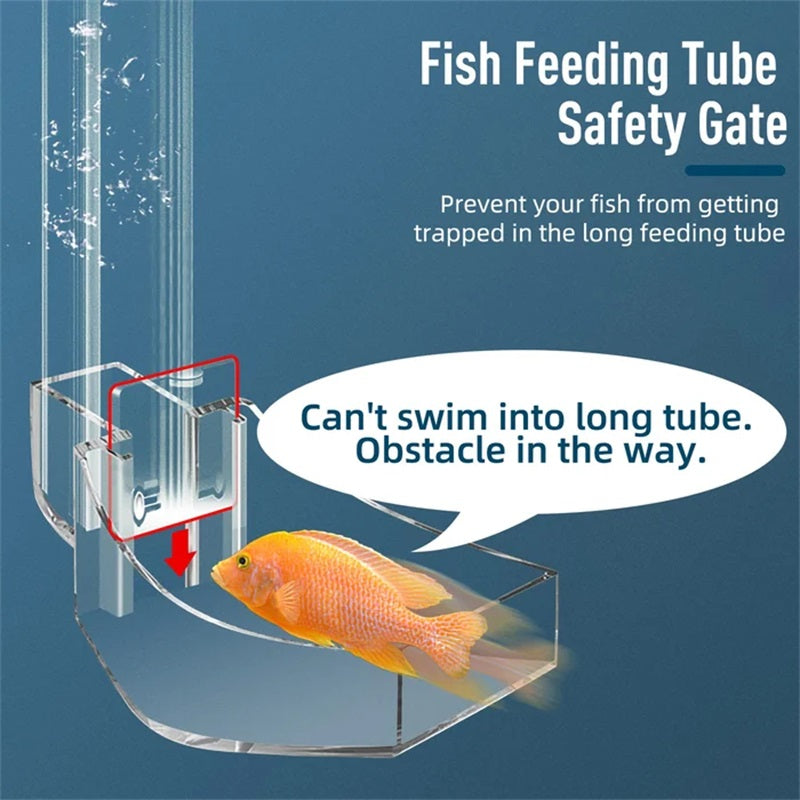 Multi-Function Efficient Transparent Feeder for Fish Tanks