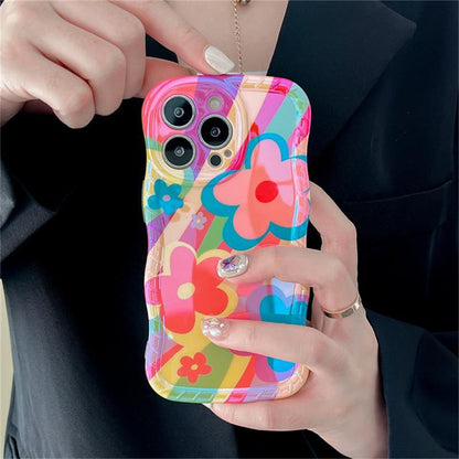 New Dopamine Graffiti Flower Case For iPhone