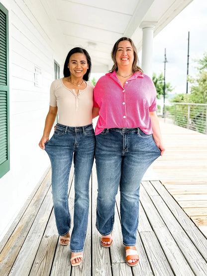 🍂Tummy Control Bootcut Jeans👖