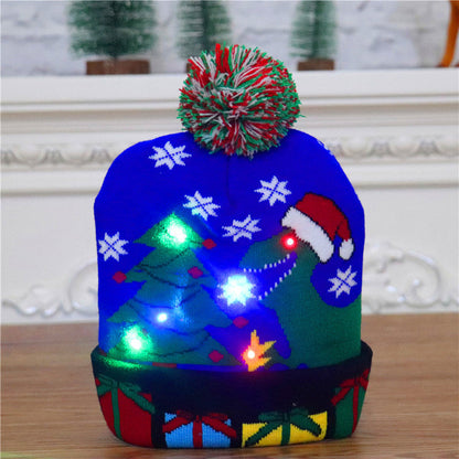 LED Knitted Christmas Hat