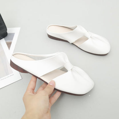 Cut-Out Design Flat Mules