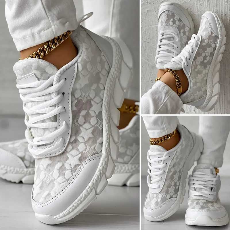 ❤【35-44】BREATHABLE SNEAKERS WITH ROUND TOE AND LACES