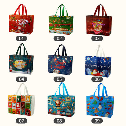 [Best Gift For Kids] Halloween & Christmas Non-Woven Candy Tote Bag