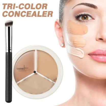 3-In-1 Contouring And Brighten Concealer Palette