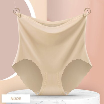 Women’s High Waist Seamless Ice Silk Panties