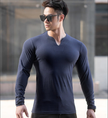 V-Neck Sports Long Sleeves