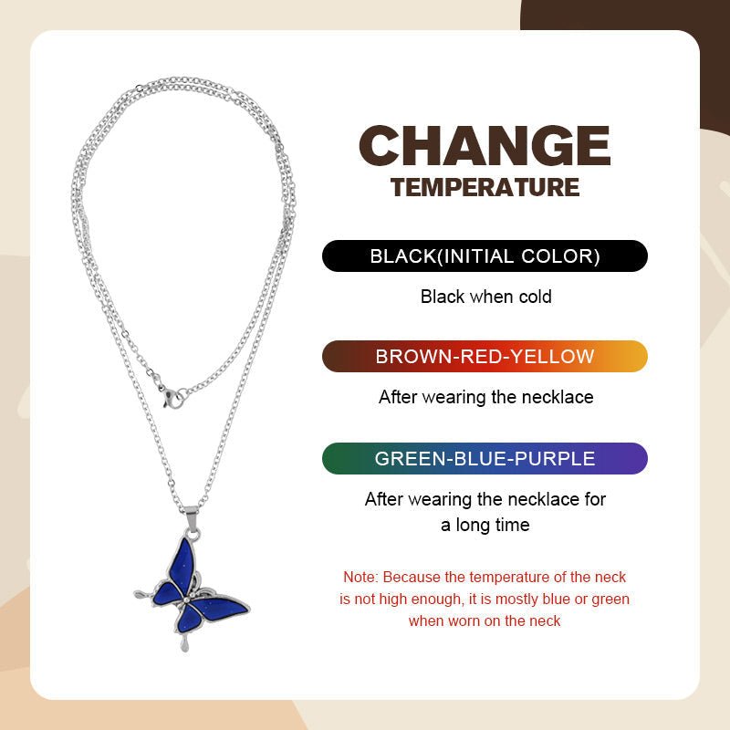 Color-changing Butterfly Necklace