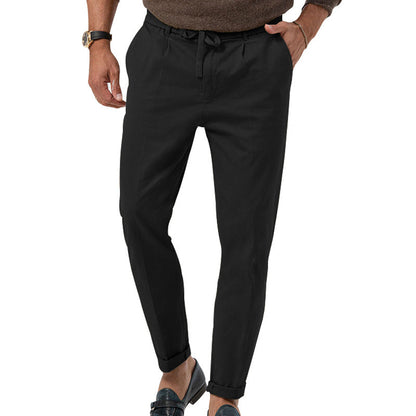 Men‘s Ice Silk Linen Trousers