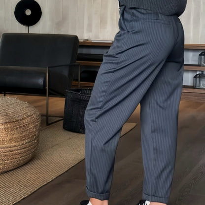 Women's High Waist Casual Straight Blazer Pants