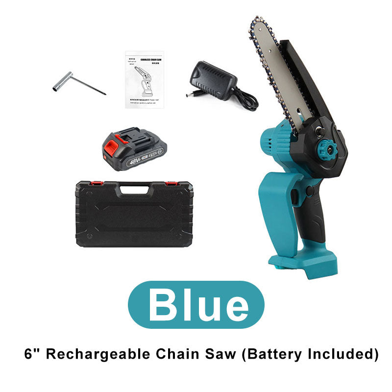 Mini 6" Rechargeable Chain Saw (Battery Included)