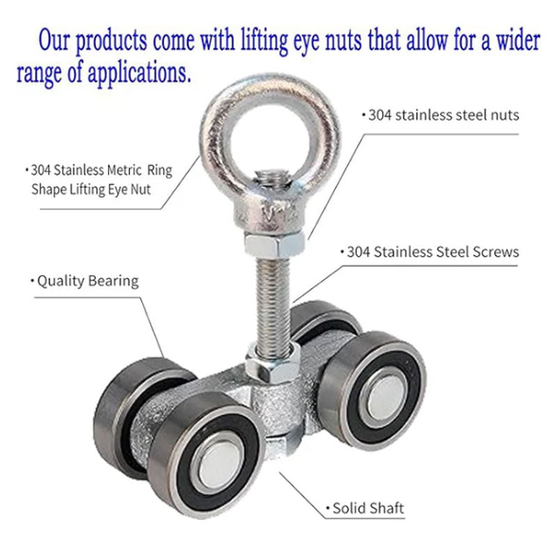 Taller Strut Channel Trolley Assembly