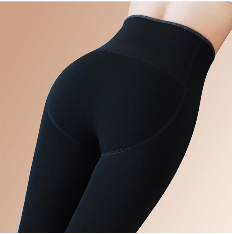 Women's High Waist Breasted Thermal Leggings