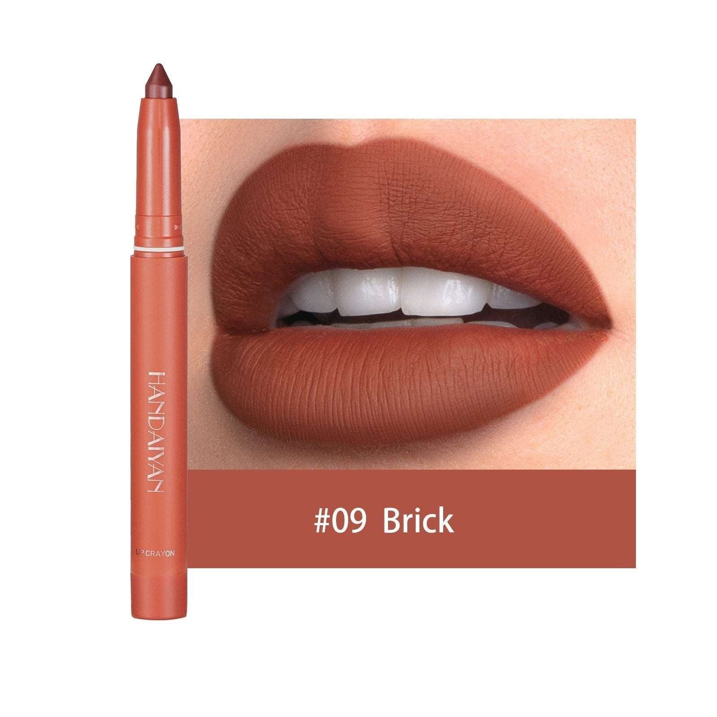 12 Colors Rotating Sharpenable Matte Lipstick Pencils