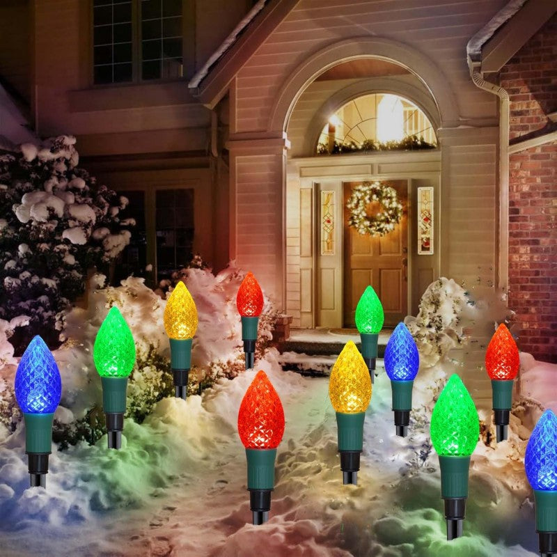 Solar Powered Christmas Lights 5-Pack Set