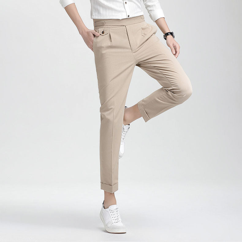 Men’s High-end Summer Casual Business Straight-leg Pants