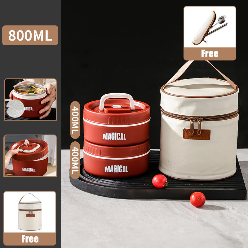 Microwaveable Stainless Steel Insulated Lunch Box