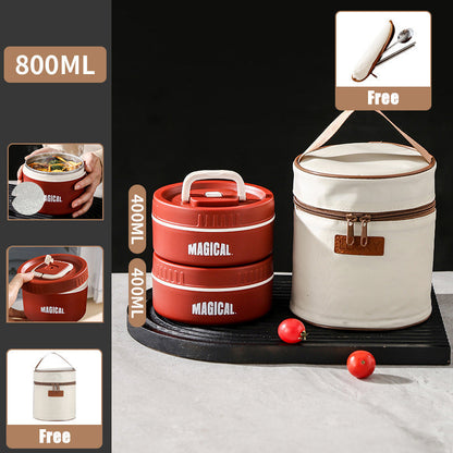 Microwaveable Stainless Steel Insulated Lunch Box