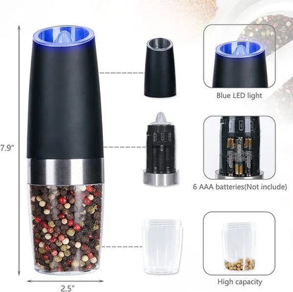 🧂Automatic Electric Salt And Pepper Mill With Gravity Sensor