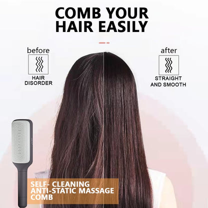 🔥NEW YEAR SALE - Self-cleaning Anti-static Massage Comb