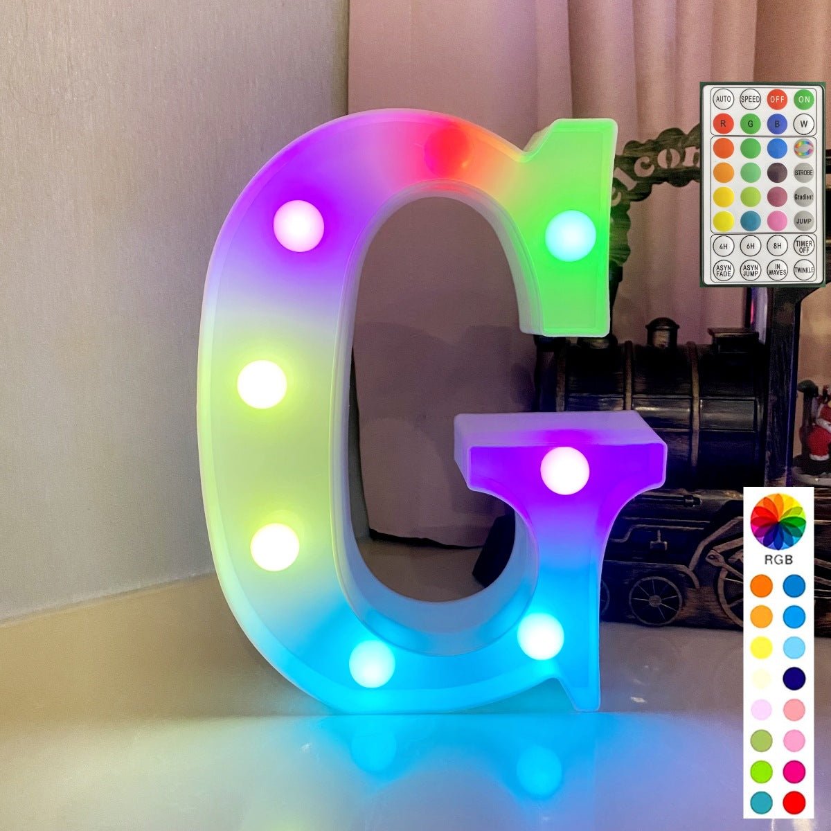 Colorful LED Marquee Letter Lights