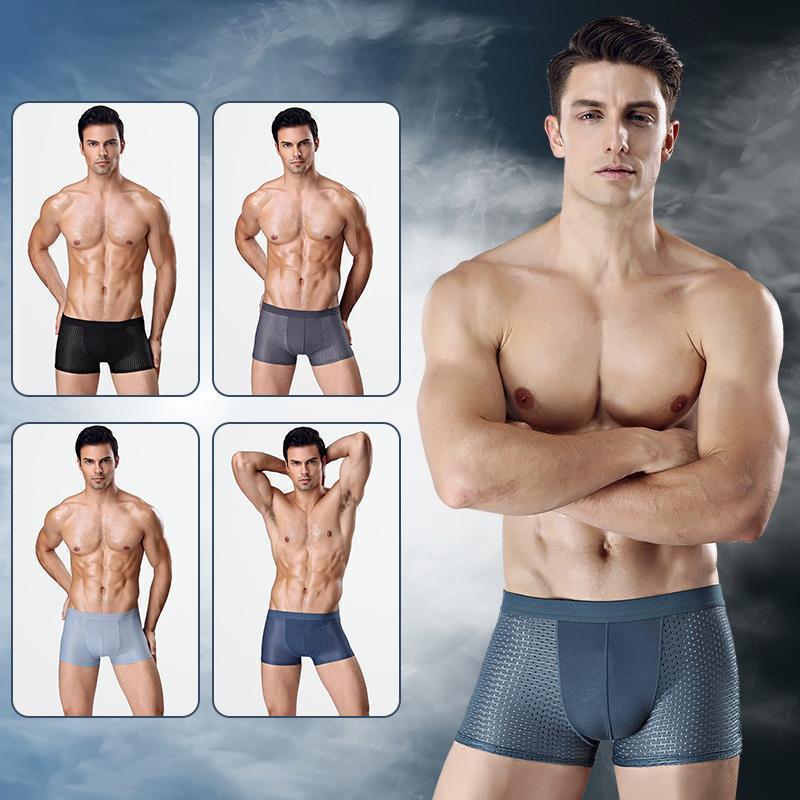 Men's Honeycomb Breathable Ice Silk Panties