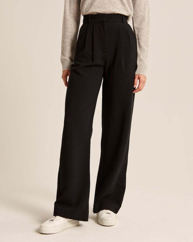 Lightweight Tailored Wide Leg Pants