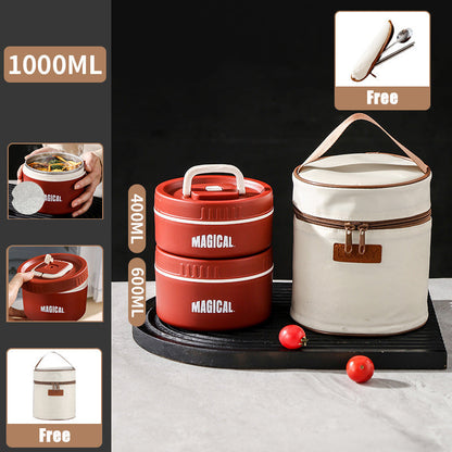 Microwaveable Stainless Steel Insulated Lunch Box