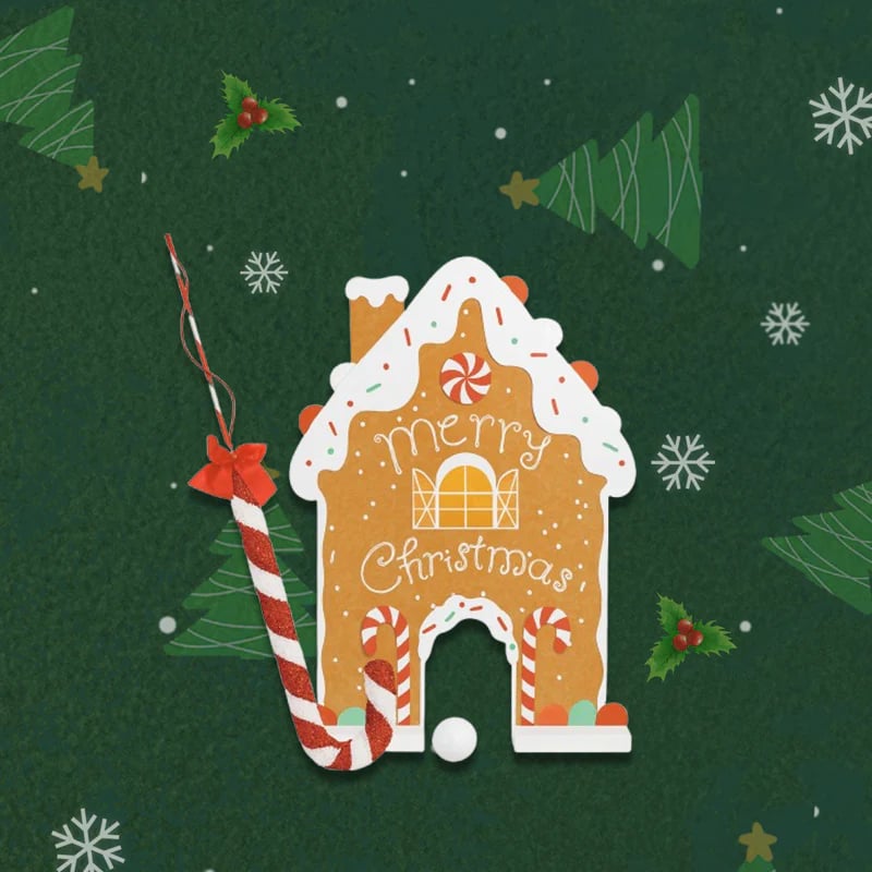 🎅🍭 Gingerbread Golf Game Set - Best Christmas Game