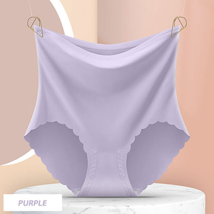 Women’s High Waist Seamless Ice Silk Panties