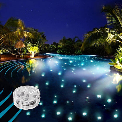 Submersible Waterproof Remote Control LED Lights for Pool