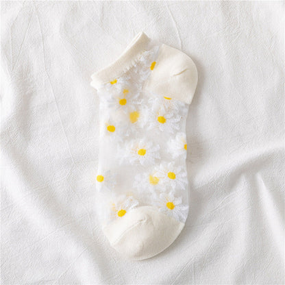 Summer Women’s Daisy Cool Breathable Mesh Socks