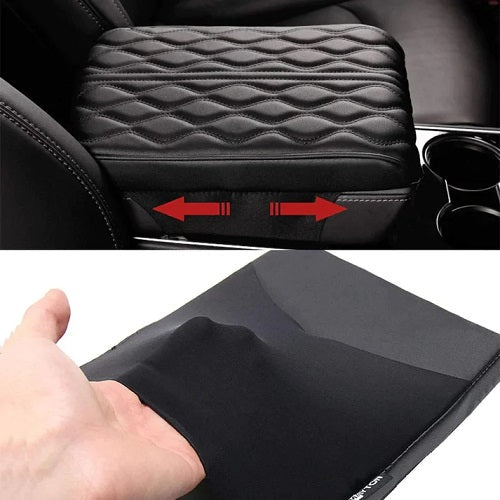 Memory Foam Leather Car Armrest Box Pad