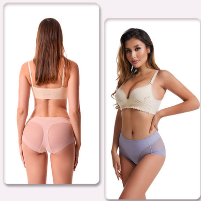 High Waist Ice Silk Seamless Shaping Briefs